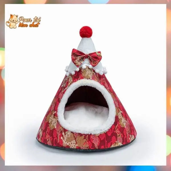 Noël Sapin de Noël Or et Argent - Pour Chat - SapinVelours™ - Pour toi Mon chat