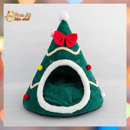 Noël Sapin de Noël Or et Argent - Pour Chat - SapinVelours™ - Pour toi Mon chat