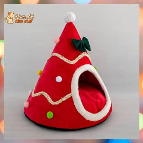 Noël Sapin de Noël Or et Argent - Pour Chat - SapinVelours™ - Pour toi Mon chat