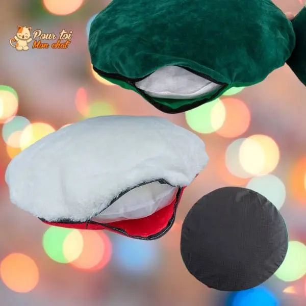 Noël Sapin de Noël Or et Argent - Pour Chat - SapinVelours™ - Pour toi Mon chat