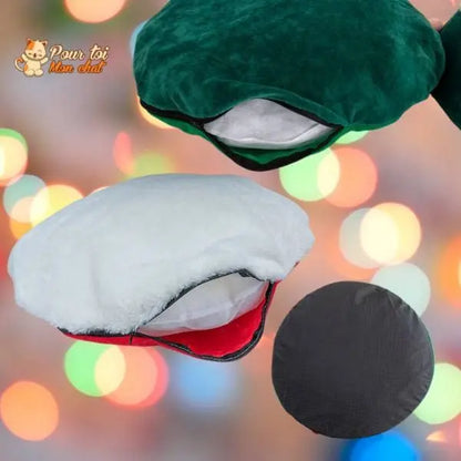 Noël Sapin de Noël Or et Argent - Pour Chat - SapinVelours™ - Pour toi Mon chat