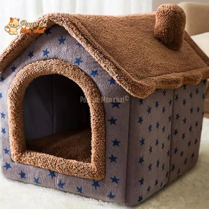 PETITE MAISON EN PELUCHE POUR CHAT – TOITpourCHAT™ - Pour toi Mon chat