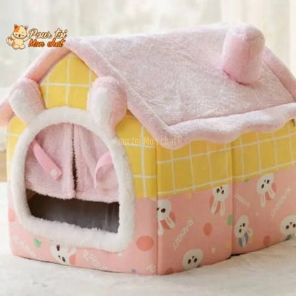 PETITE MAISON EN PELUCHE POUR CHAT – TOITpourCHAT™ - Pour toi Mon chat