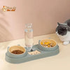 Fontaine à eau et bols à croquettes et friandises pour chat - Perfect Trio - Pour toi Mon chat