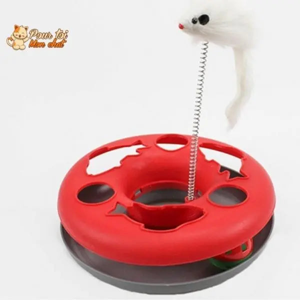 Jouet interactif simulé pour chat de chasse – Ensemble de tunnel de chasse  interactif 2 en 1 pour chat, jouet interactif en forme de balle, jouets