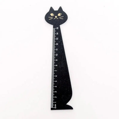 Règle droite en forme de chat mignon en bois Pour toi Mon chat