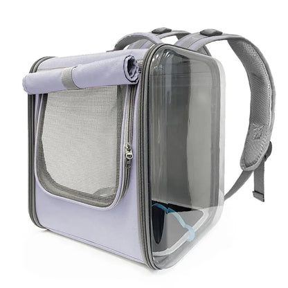 Sac à dos carré de transport spacieux pour chat Pour toi Mon chat