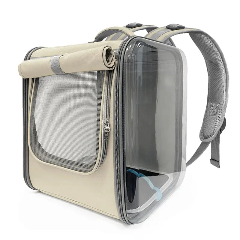 Sac à dos carré de transport spacieux pour chat Pour toi Mon chat