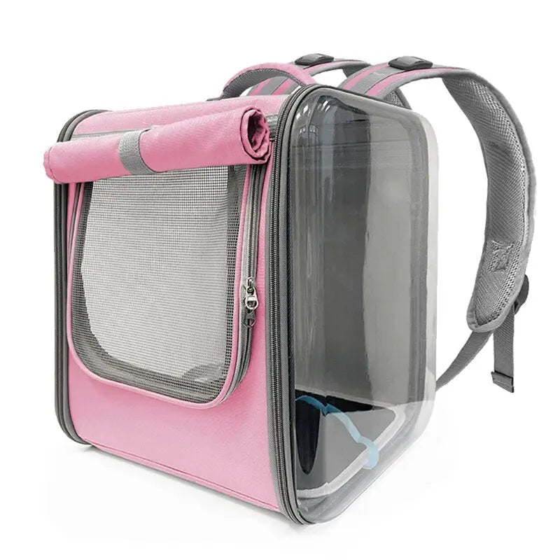 Sac à dos carré de transport spacieux pour chat Pour toi Mon chat