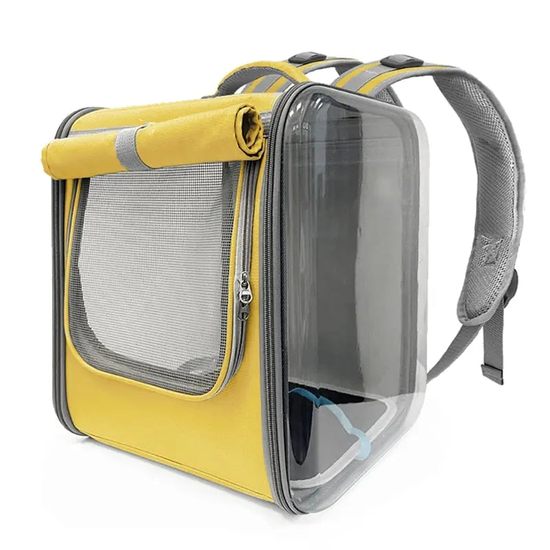 Sac à dos carré de transport spacieux pour chat Pour toi Mon chat