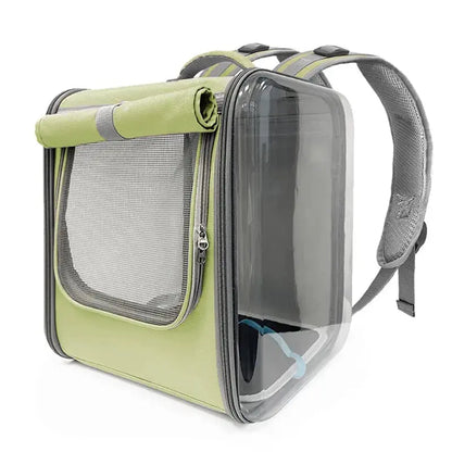 Sac à dos carré de transport spacieux pour chat Pour toi Mon chat