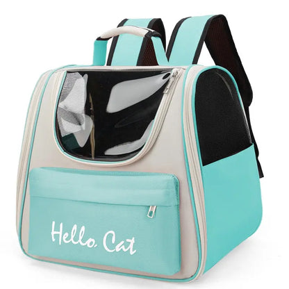 Sac à dos de transport respirant pour chat Pour toi Mon chat