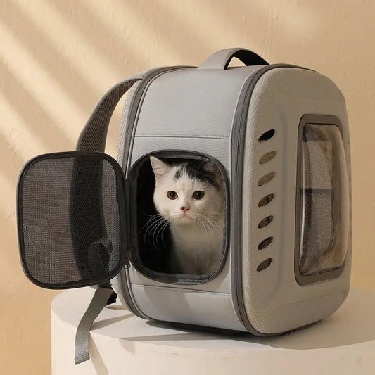 Sac à dos respirant et pliable pour chat Pour toi Mon chat