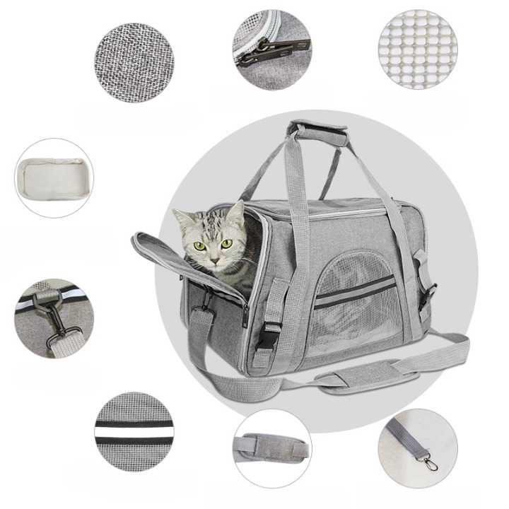 Sac à main à bandoulière pour le transport des chats Pour toi Mon chat