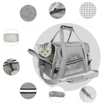 Sac à main à bandoulière pour le transport des chats Pour toi Mon chat