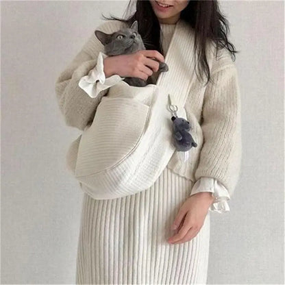 Sac à main en toile fait à la main pour chat Pour toi Mon chat