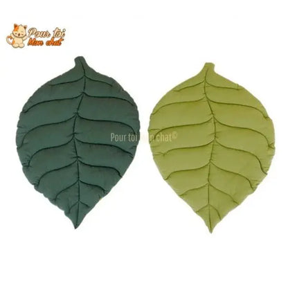 TAPIS, LIT, COUSSIN DOUX EN FORME DE FEUILLE POUR CHAT – FEUILL’À’CHAT™ - Pour toi Mon chat