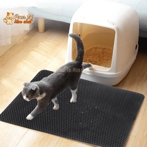 Tapis capteur de litière pour chats - StopLitière™ - Pour toi Mon chat