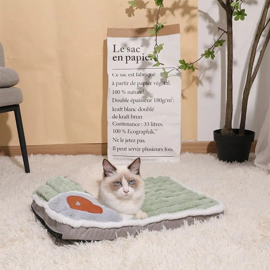 Tapis de lit doux et luxueux pour chat Pour toi Mon chat