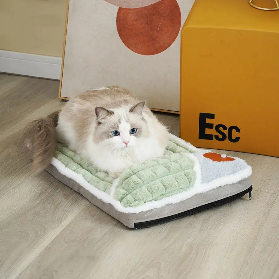 Tapis de lit doux et luxueux pour chat Pour toi Mon chat