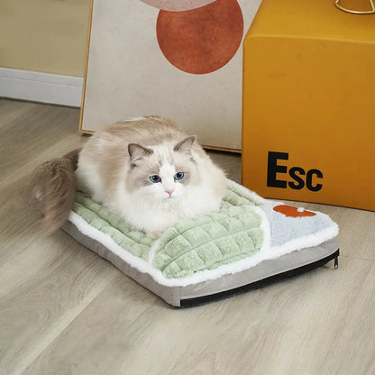 Tapis de lit doux et luxueux pour chat Pour toi Mon chat