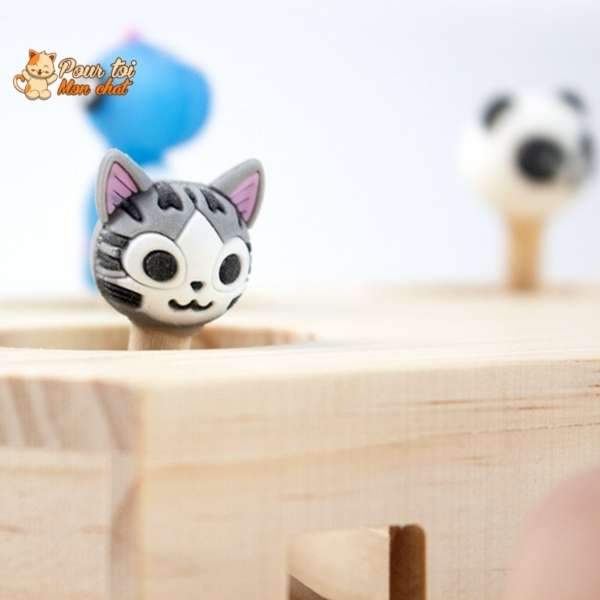 Jeu éducatif en bois - AttrapCat'™ - Pour toi Mon chat