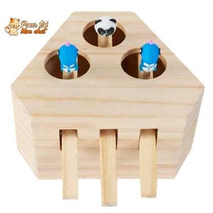 Jeu éducatif en bois - AttrapCat'™ - Pour toi Mon chat