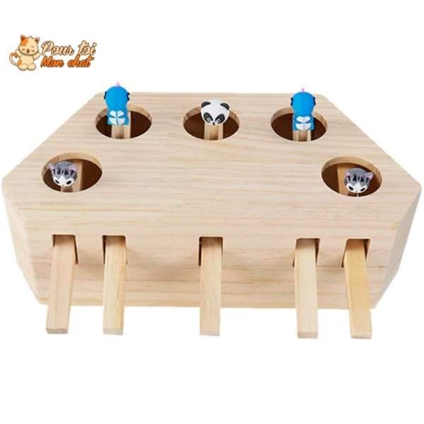 Jeu éducatif en bois - AttrapCat'™ - Pour toi Mon chat
